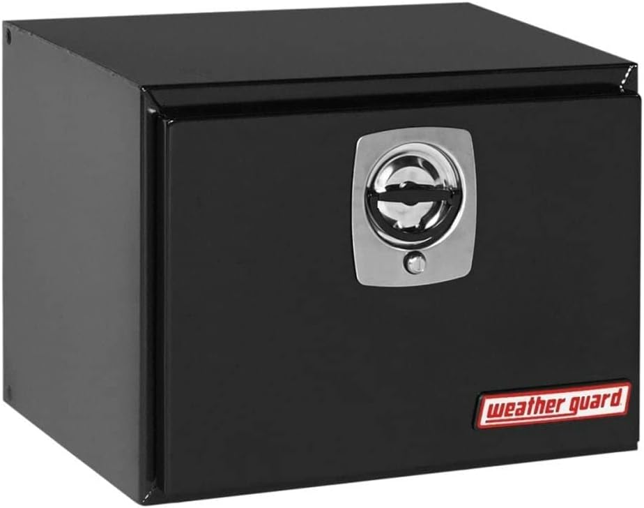 WEATHER GUARD (524502 Underbed Tool Box, Steel, Black