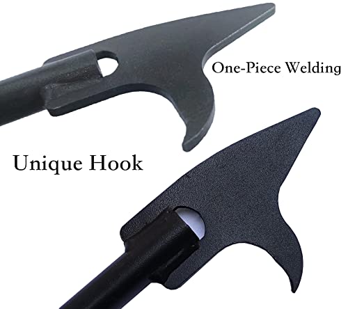 Stecoeico Fire Poker Fireplace Poker, 47 Inches Extra Long Sturdy Fire Pit Fireplace Poker. One Piece Fire Poker. Excellent Workmanship Campfire Poker, Hollow Core For Air Blowing Fire Poker. #TOP2