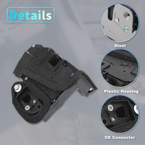Image of X AUTOHAUX Replacement Front Left Driver Side Power Door Lock Actuator Motor for Chevrolet Silverado 1500 2015-2019 for GMC Sierra 1500 2015-2019 Door Latch Actuator Assembly Replace Black