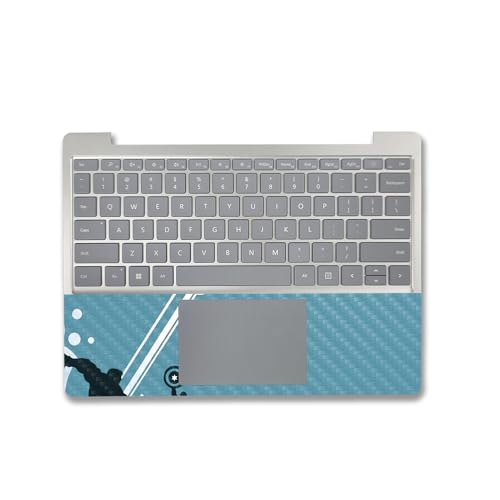 Image of MightySkins Carbon Fiber Skin Compatible with Microsoft Surface Laptop Go 3 (2023) Full Wrap Kit - Super Squad | Protective, Durable Textured Carbon Fiber Finish | Made in The USA