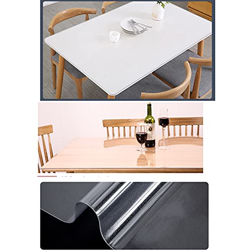 Nappe Transparente Anti-Chaleur et Tapis de Table Mate Antidérapante - 5