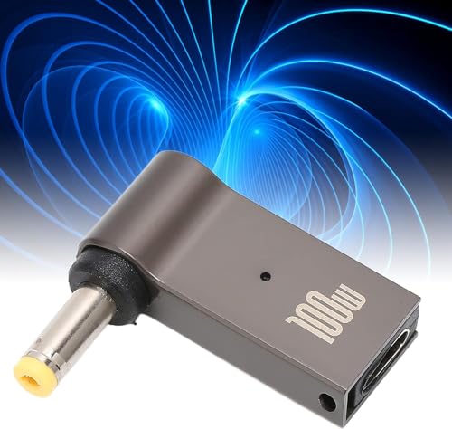 Image of Tobo USB C vers DC 100 W Type C, Coude a 90 Degres Type C Femelle vers DC 4,8 Mm X 1,7 Mm Adapter Male PD, 4,8 Mm X 1,7 Mm TD-1257CC