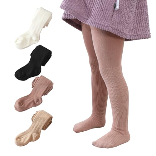 Zando Baby Tights Girls Leggings - Baby Cotton Stockings Seamless Toddler Cable Knit Tights Pants Pantyhose Newborn Infants