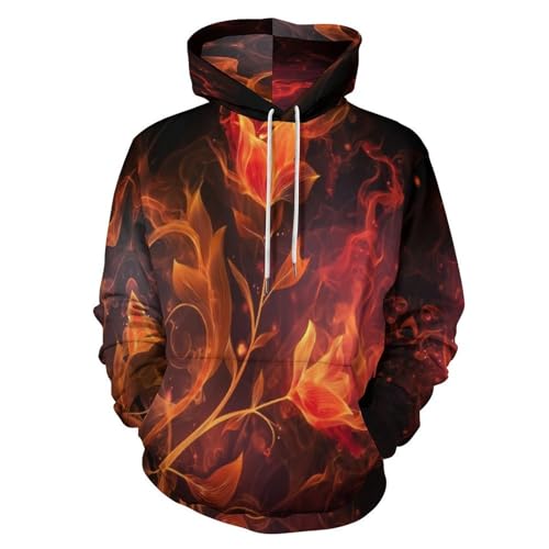 Sweat à capuche homme rose flamme : affrontez le frais de l'automne avec style et confort