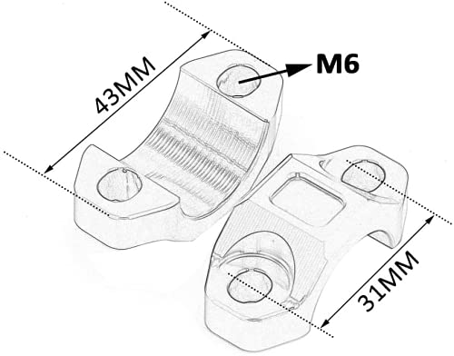Miniatura 3 de JFG Racing Botón universal CNC para interruptor de parada del motor de motocicleta + placa trasera de montaje para XR CRF ciclomotor Dirt Bike 0.866