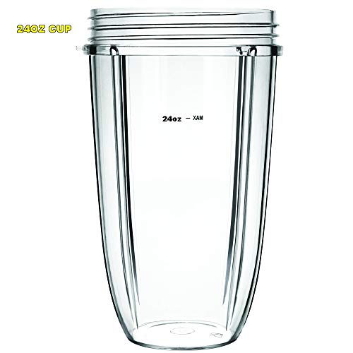 Replacement 24 oz tall Cups for Nutribullet 600W/900W machine /24 oz bullet blender
