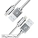 LAX Apple MFi Certified Braided Nylon Lightning Cable Compatible with iPhone, iPad, and iPod – 6Feet –Gray-2Pack