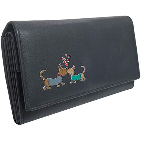 Klassek Dogs in Love Leather Purse Cover