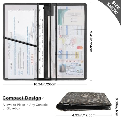 Organizador para auto Piel de Leopardo miniatura 3