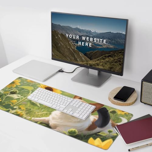 Tapis de souris motif chihuahua et tournesols pour égayer votre routine informatique