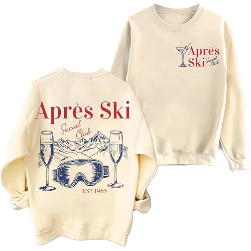 3 D G Apres Ski Club Sweater Apres Ski Club Sweatshirt Funny Skiing Sweater For Women Men