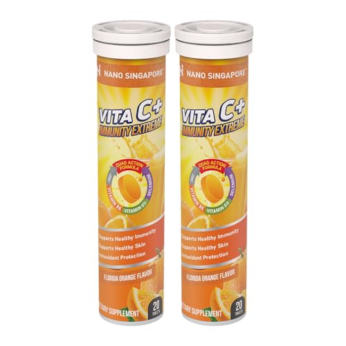 Vita C Immunity Booster Extreme 1000Mg Zinc Vit B6 D3 Selenium Echinacea Effervescent 20 Tablets Vitamin C 1000Mg Effervescent Tablets Vitamin C 1000Mg Vitamin C Effervescent (2)