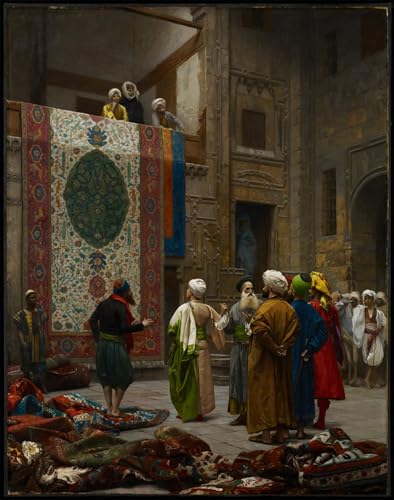 Impression d'art Le marchand de tapis de Jean Léon Gérôme Toile Premium