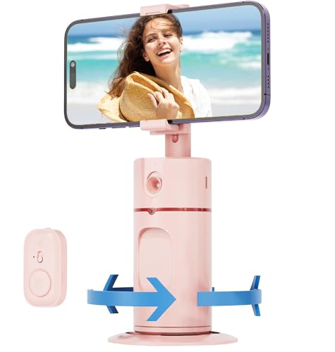Auto Face Tracking Tripod, No App Required, 360° Rotation Auto