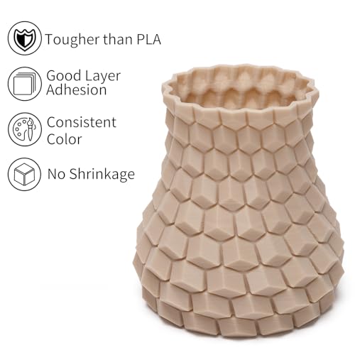 Image of INLAND Micro Center PLA+ 3D Printing Filament 1.75mm - PLA Pro Dimensional Accuracy + /- 0.03 mm - 1kg Cardboard Spool (2.2 lbs) (2 Pack Bone White, 1.75mm)