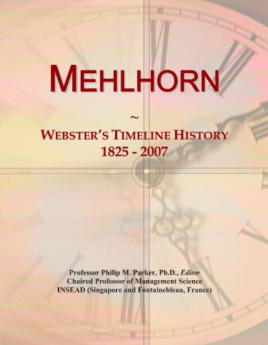 Mehlhorn: Webster's Timeline History, 1825 - 2007