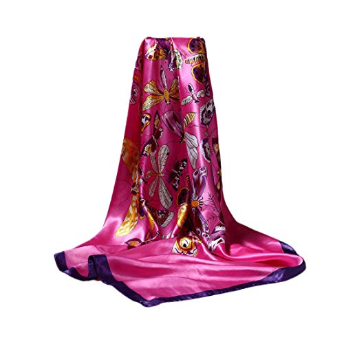 DEBAIJIA Mujeres SedaBufanda Chales Envolturas Pañuelo Suave Bufandas 90 * 90 cm