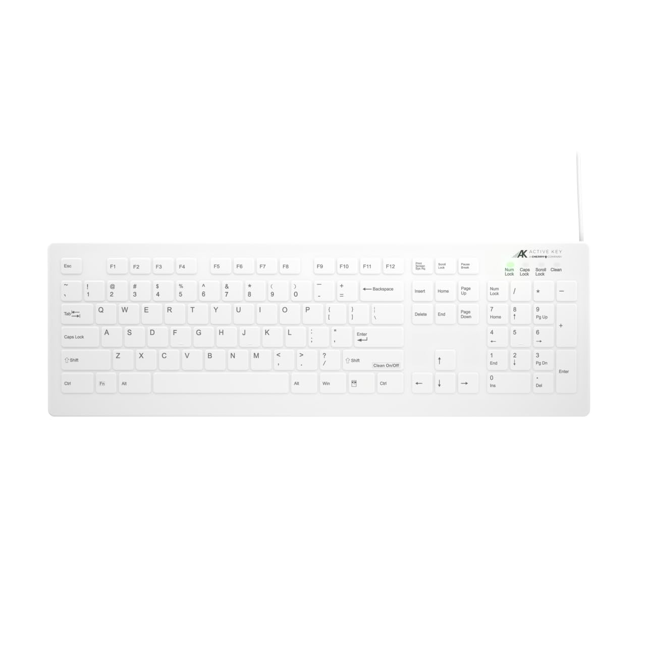 CHERRY AK-C8112 Medical Keyboard Wired Full Sized White