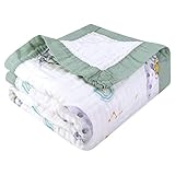 【Suave y duradero:】No se encoge, es grueso y duradero, se puede lavar a máquina. La manta de bebé ligera se puede utilizar durante todo el año. La manta ocupa muy poco espacio y se puede llevar consigo. Úselo al aire libre y en cualquier otra época del año como manta liviana o tapete de viaje, o en un sofá, corralito o tapete de juego en casa.