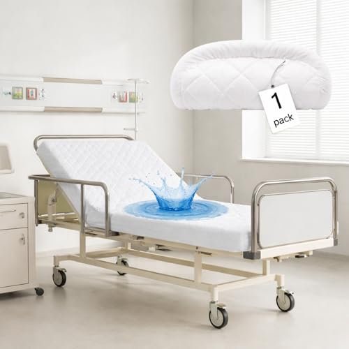 Lounsweer 1 Pcs Bed Mattress Protector Waterproof, 80 x 36 x 12in, White