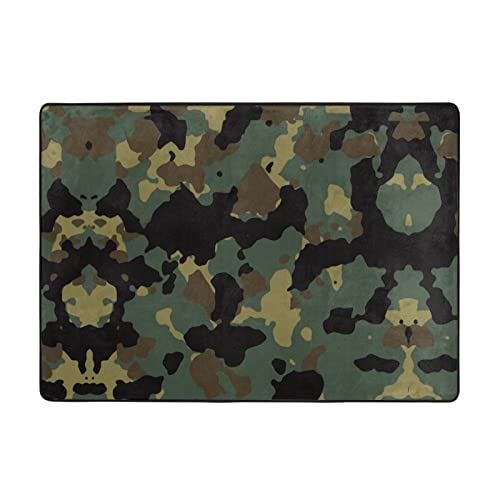 Camouflage Pattern Print Carpet 80X58In,Modern Area Rugs Non-Slip For Living Room Bedroom #TOP22
