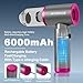 Car Vacuum Portable Cordless, 20000PA High Power Vacuum Cleaner, Brushless Motor, 3-Speed Modes, 4 in 1 Compressed Air Duster, Air Blower, Pump Handheld Vacuum with LED for Car, Home, Office, Camping