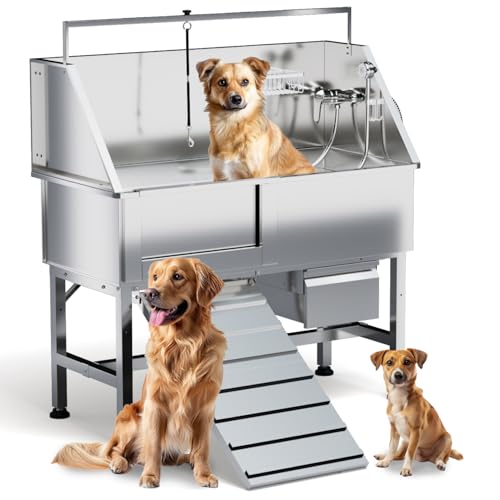 LNEUIE Dog Washing Station for Home,46