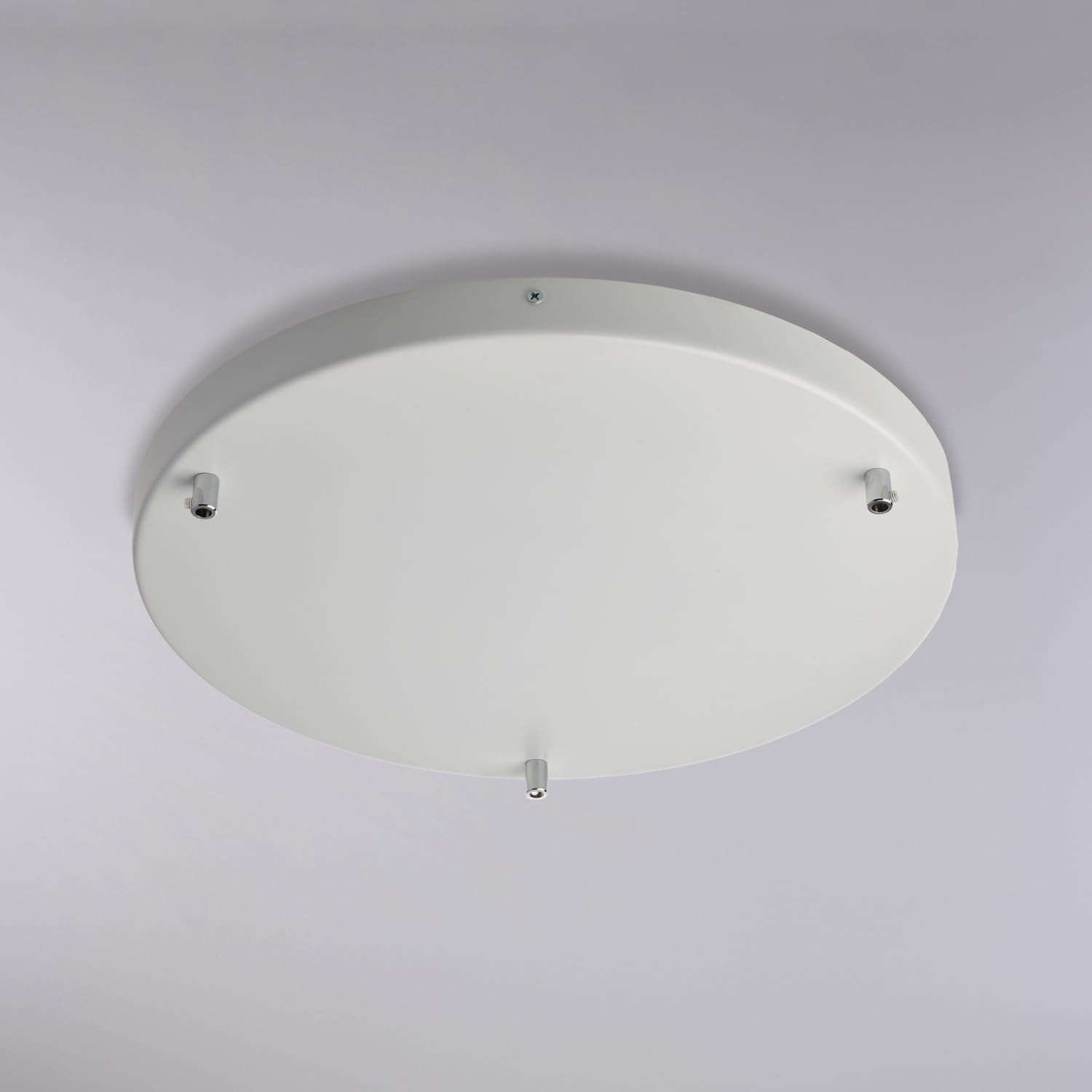 Rosace Rosace multicâbles en fer blanc diamètre 40 à 3 trous H.3 d.40 BL290-PL3-DM40-BCO