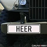 Wetterfest & wasserabweisend Magnetschild Heer Bundeswehr BW für KFZ Fahrzeuge Kübel Iltis Wolf A155