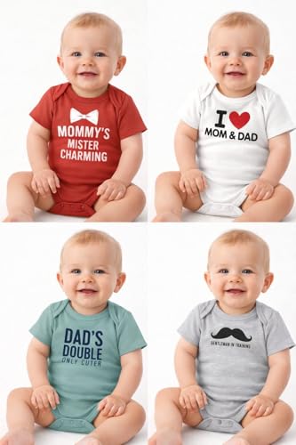 Image of TuddyBuddy 100% Cotton Multi Color Romper /Bodysuit /Onesies for Baby Boys & Baby Girls