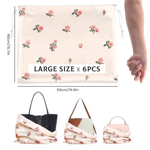 Fundas protectoras florales de 19.6 pulgadas para conservar bolsos sin polvo 2
