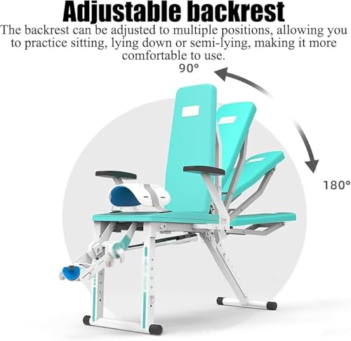 Image of Electric Knee Rehabilitation Trainer, Training Device for Knee Joint Rehabilitation with 360 Rotating Calf Support and Adjustable Backrest, -10 ~ 150 Extension Angle, Data