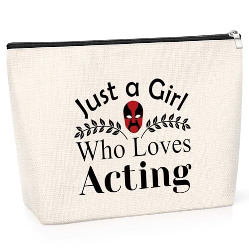Theater Gifts for Women Makeup Bag Theatre Lover Gifts Acting Gift for Women Theatre Drama Gift Drama Student Graduation Gift Appreciation Presents for Drama Teacher Makeup Travel Pouch