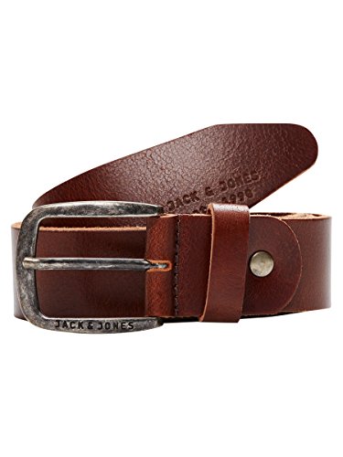 JACK & JONES JJIPAUL JJLEATHER BELT NOOS, Cinturón Hombre, Marrón (Black Coffee), 95 cm (Talla del fabricante: 95)