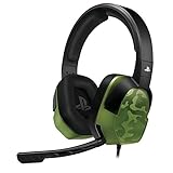 PDP Gaming LVL3 Headset With Noise Cancelling Microphone: Green Camo - PS5/PS4