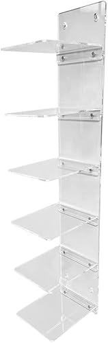 Miniatura 2 de OnDisplay Expositor de acrílico de lujo para gorras, organizador de gorra de béisbol montado en la pared, exhibición de pared con varios estantes