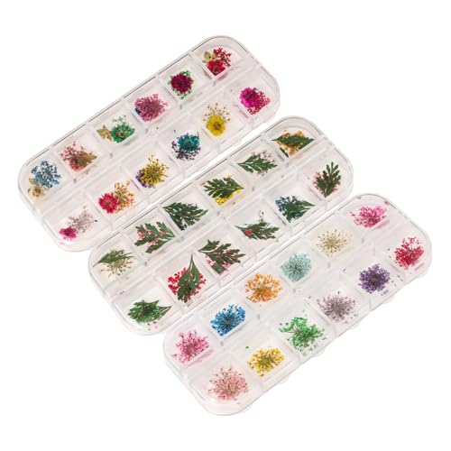 Kit de manualidades de resina epoxi con flores secas miniatura 1