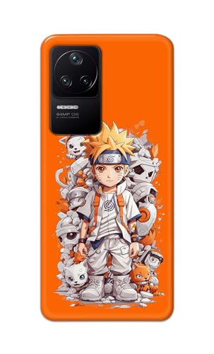 Image of PRINTFIDAA Printed Hard Back Cover Case for Mi Poco F4 5G Back Cover (Famous Anime Cartoon Character) -112