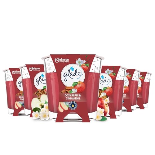Glade Duft-Kerze im Glas, Cosy Apple & Cinnamon, bis zu 27 Stunden...