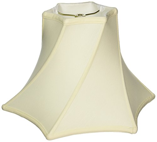 Royal Designs BS-723-16EG Twisted Hexagon Bell Basic Lamp Shade, Eggshell, 6.5 x 16 x 10.25