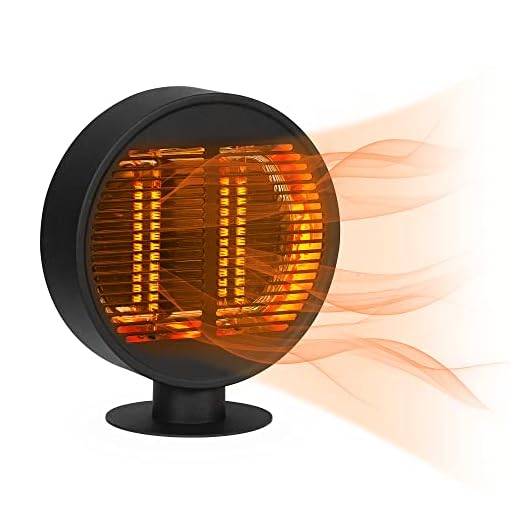 Star Patio Electric Patio Heater, Outdoor Heater, Infrared Heater with Unique Round Shape, Tabletop Heater, Portable Patio Heater, Freestanding Heater, Tip-Over Protection, IP54 Waterproof, STP0666-HD