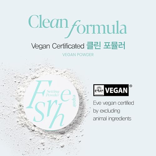 Image of Espoir Fresh Setting Powder | Vegan Translucent Finish Powder with Hyaluronic Acid, Long-lasting & Poreless Makeup, Lightweight Layering, On-the-Go Design with Microfiber Puff, Cruelty-free, 0.31 oz