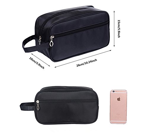 Tumecos Toiletry Dopp Kit Travel Electronics Organizer Shaving Accessories Bag With Carry Handle Brown #TOP1