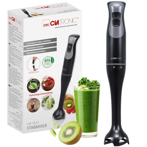 Clatronic® Stabmixer für Smoothies Shakes Suppen |...