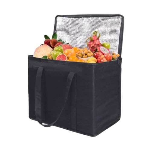 30L Thermal Cool Cooler Box Large Cooler Cool Bag for Food Travel Camping Picnic Shopping Family BBQ,Foldable Collapsible Insulated Food Delivery Bag Lunch Shopping Bags