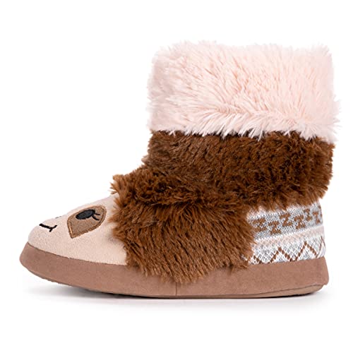 MUK LUKS Unisex-Child Girl's Zoo Friends Slipper Bootie4