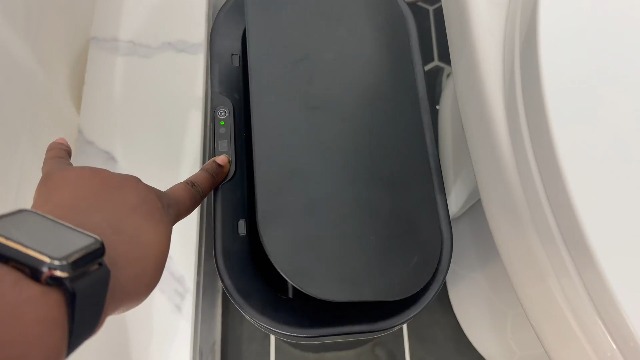Image of Ogikey Bathroom Trash Can with Automatic Touchless Lid, 5 Gallon Smart Garbage Can Narrow Waterproof Trash Bin for Bedroom, Office, Living Room (5 Gallon-Black)