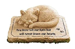 CT DISCOUNT STORE Katzengrabstein mit schlafender Katze