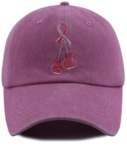 Breast Cancer Awareness Accessories for Women Pink Ribbon Hat Funny Chemo Baseball Cap Mothers Day Christmas Birthday Gifts for Mom Mama Grandma