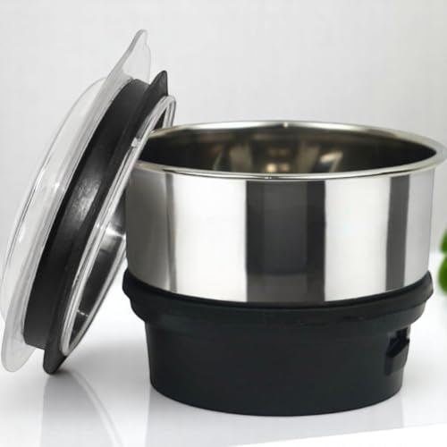 Image of Stainless Steel Mixer Grinder Chutney Jar (600 Ml,400 Ml) Mixer Jar Suitable For Bajaj GX1, GX3, GX4, GX8, GX3501, GX3701, GX4701, GX3000, GX400, GX3 Fit on 2 Lock & 4 Teeth Coupler (Pack Of 2)